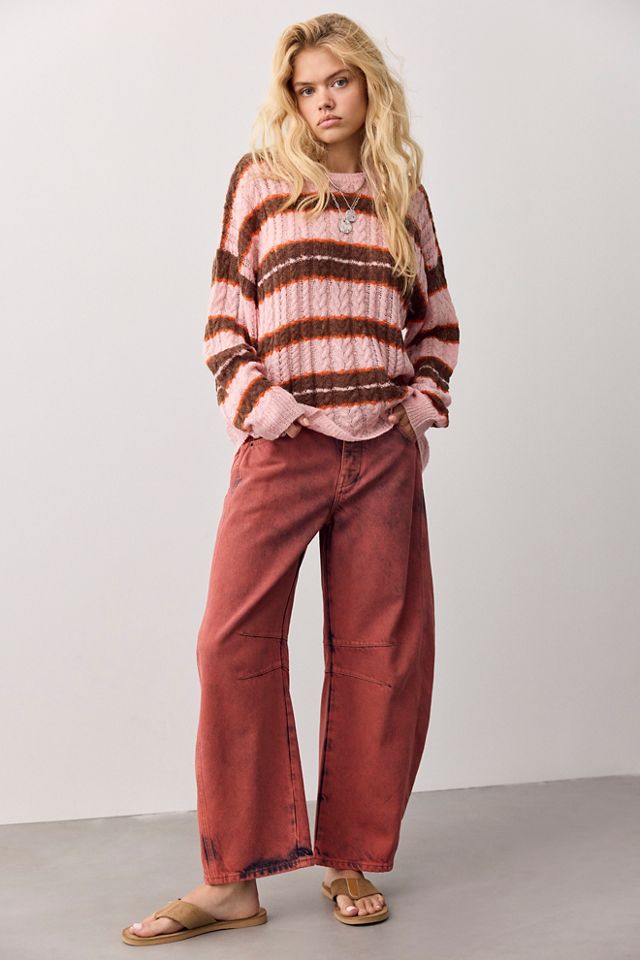 Sheer Luck Striped Pullover #3