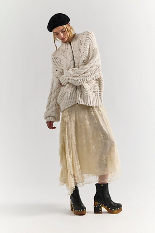 Cardigan Lola en tricot torsadé