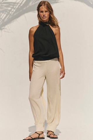 Sandshell Linen Rosie Top