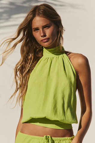 Sandshell Linen Rosie Top