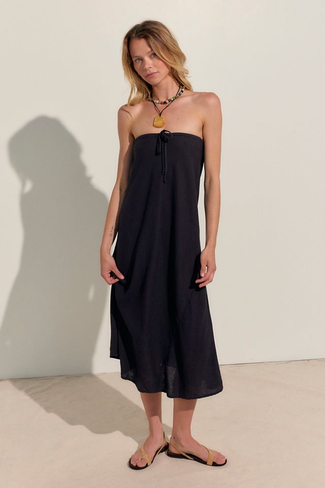 Sandshell Linen Kayla Convertible Maxi Skirt #2