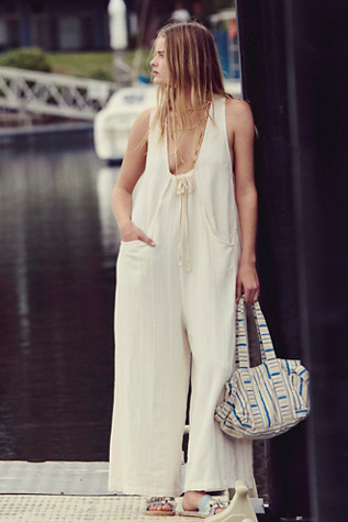 Easy Street Jumpsuit by free-est at Free People in White, Size: XS
