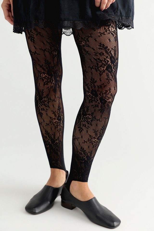 Rosa Lace Stirrup Tights #1
