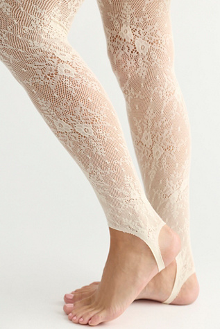 FP x Swedish Stockings Rosa Lace Stirrup Tights