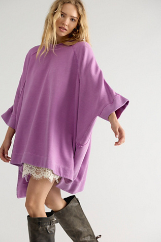 Женская толстовка Free People We The Free All Here Oversized, цвет: Butterfly Tree