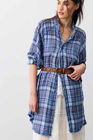 Женский топ We The Free Summer Daydream Plaid Tunic, цвет: Комбинированный — фото 8