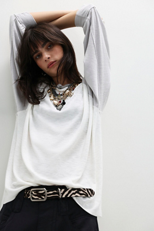 We The Free Tinsley First Base Long-Sleeve Tee by Free People