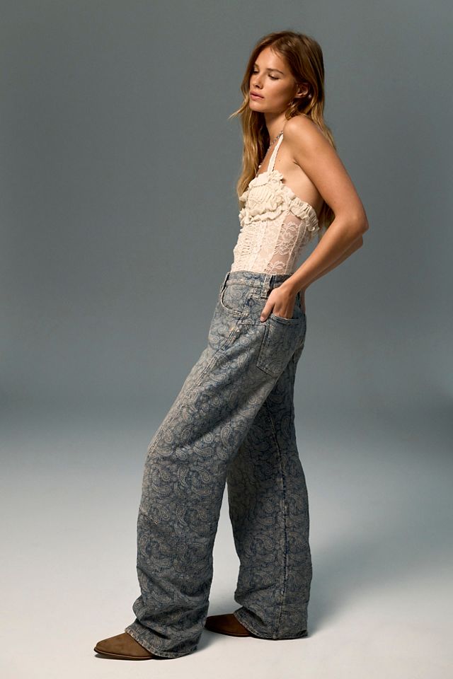 We The Free Fable Jacquard Twisted Jeans #4