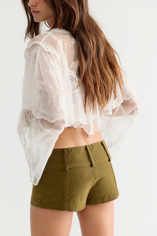 We The Free Ana Suede Micro Shorts #1