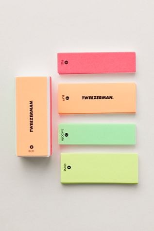 Tweezerman Neon File, Buff, Smooth & Shine Block