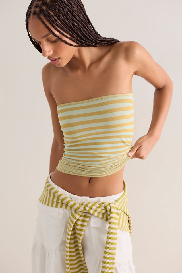 So Soft Seamless Modal Stripe Tube Top #3