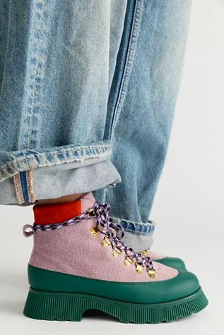 Morris Color-Block Hiker Boots
