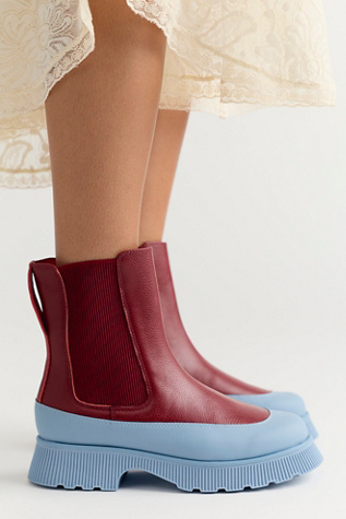 Gwen Color-Block Chelsea Boots