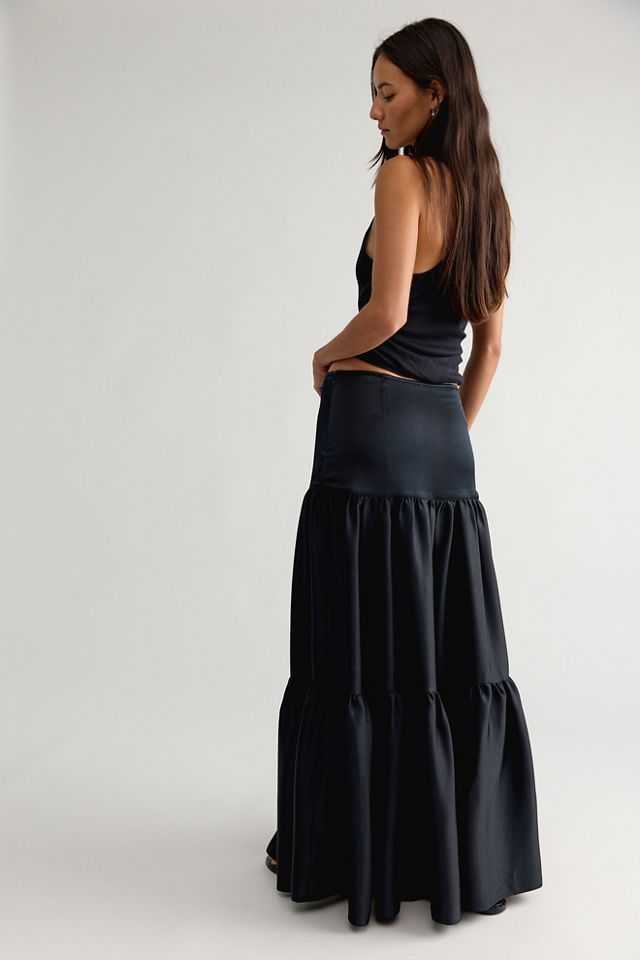Juliette Satin Maxi Skirt #1