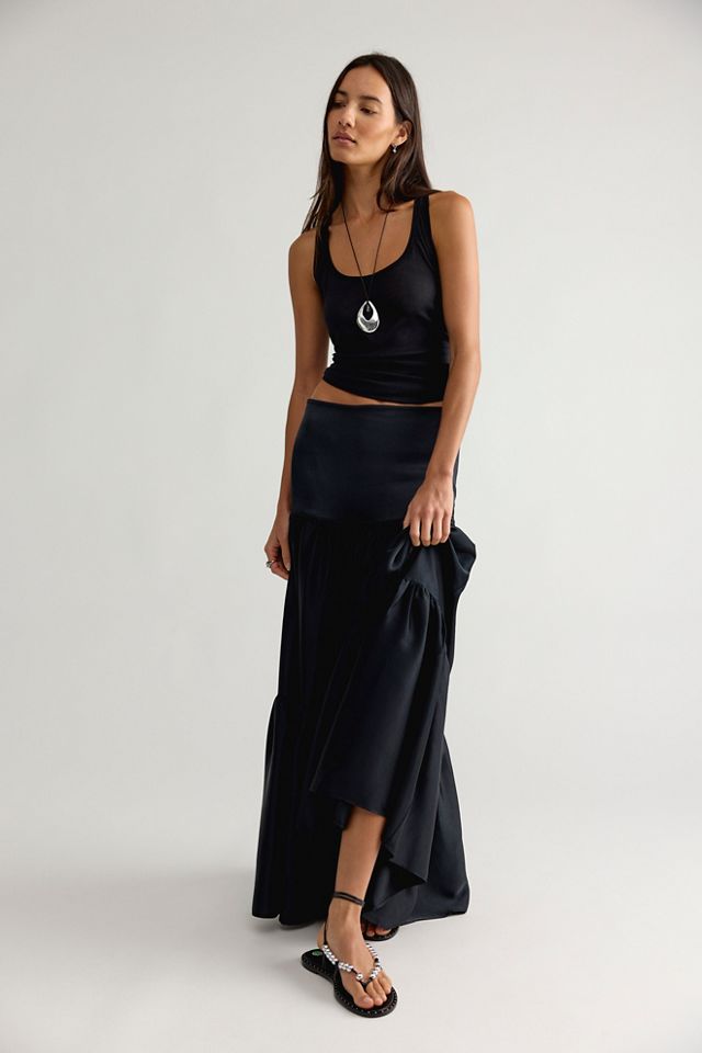 Juliette Satin Maxi Skirt #2