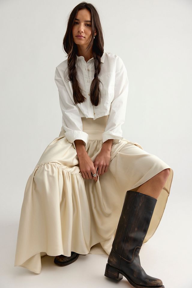 Juliette Satin Maxi Skirt #3