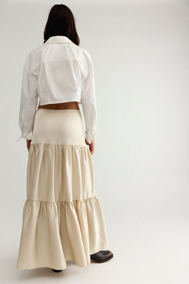Juliette Satin Maxi Skirt #1