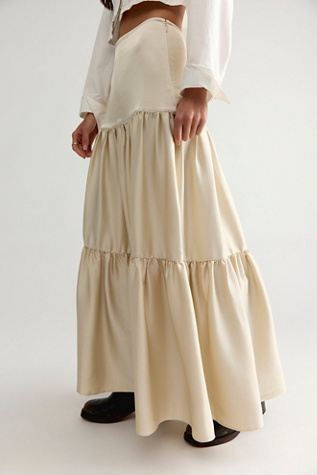 Juliette Satin Maxi Skirt