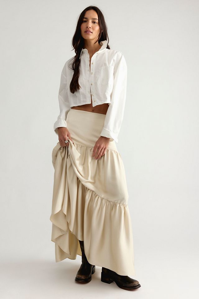 Juliette Satin Maxi Skirt #2
