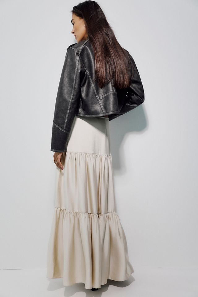 Juliette Satin Maxi Skirt #1