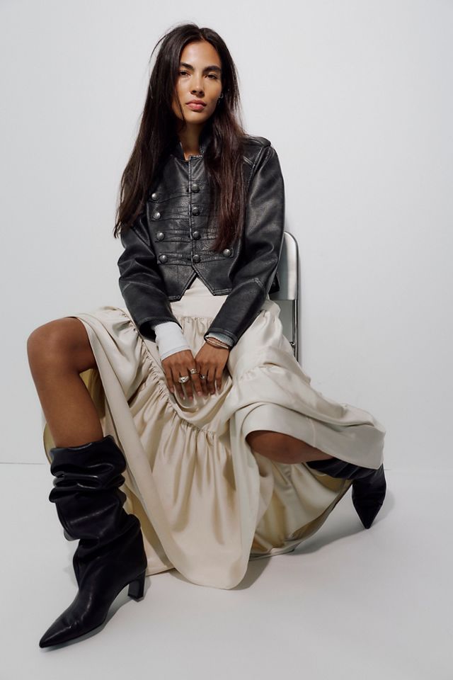 Juliette Satin Maxi Skirt #3
