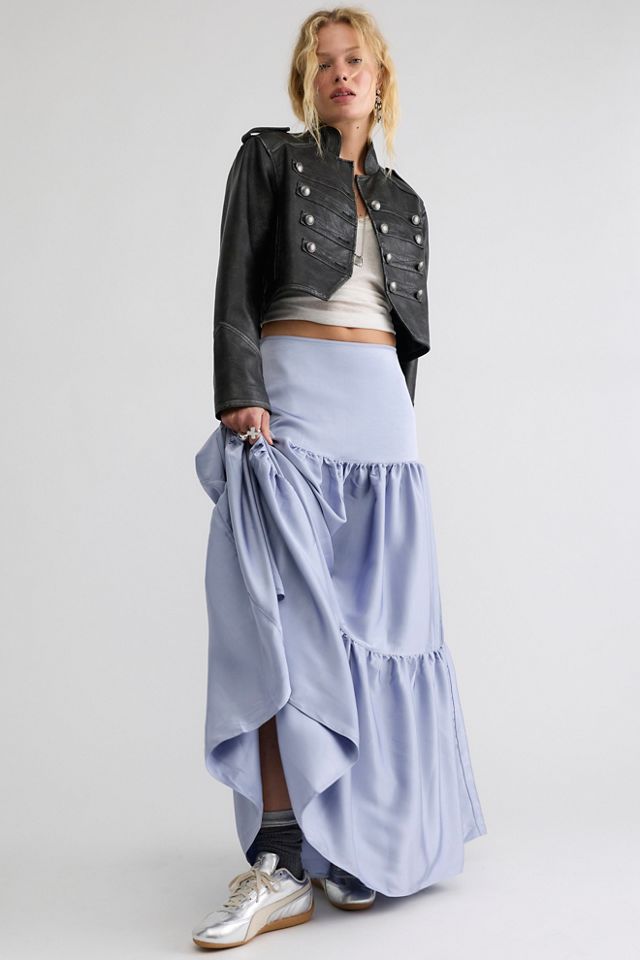 Juliette Satin Maxi Skirt #1