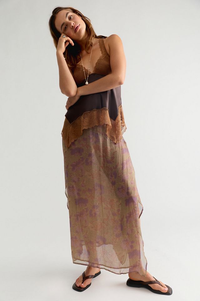 Karis Crinkle Midi Skirt #3