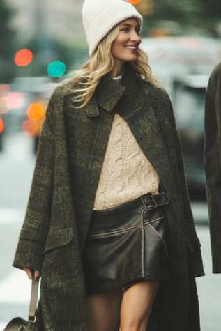 We The Free Suki Vegan Leather Micro Skirt
