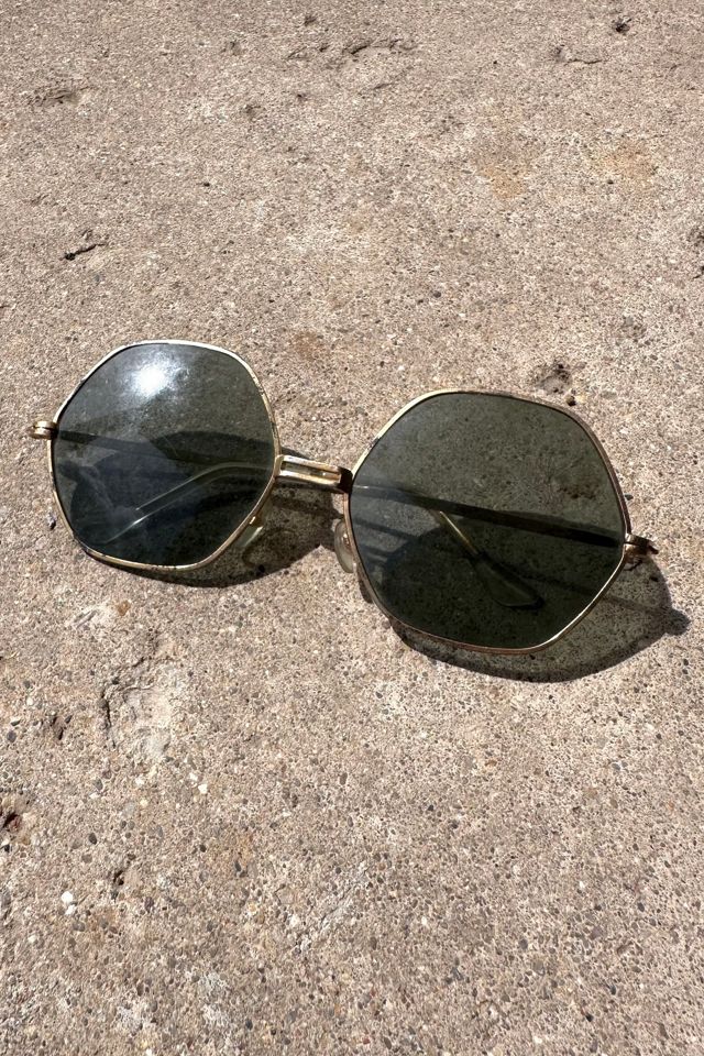 Vintage Gold Frame Octagon Sunglasses Selected by Grievous Angel Vintage #1