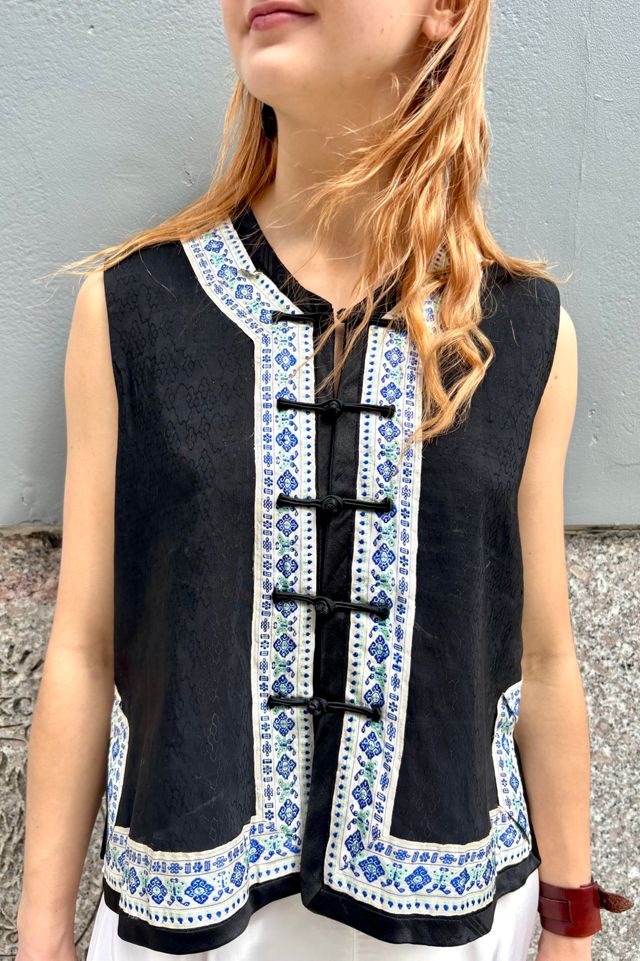 Vintage 1960’s Embroidered Asian Vest Selected by Nomad Vintage #3