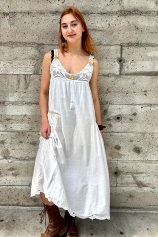 Antique Rose Detail Crochet Slip Selected by Nomad Vintage