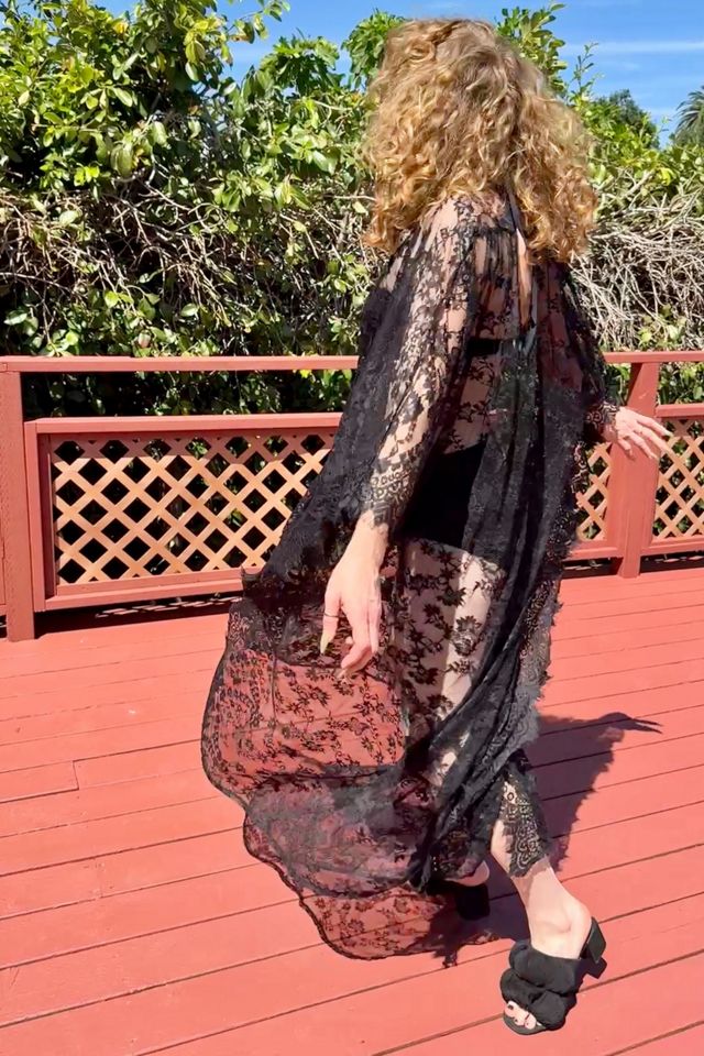 Sheer Lace Cover Up Loungewear Caftan Dress selected by Personal Choice #2