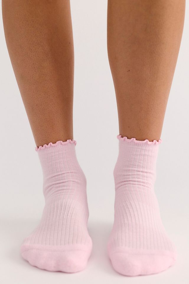 Doublesoul Ruffle Quarter Socks #1