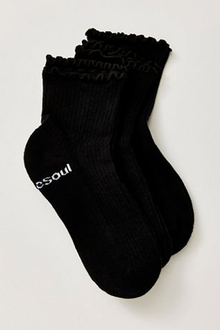 Doublesoul Ruffle Quarter Socks