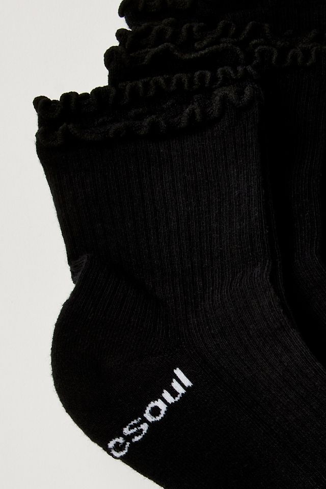 Doublesoul Ruffle Quarter Socks #1