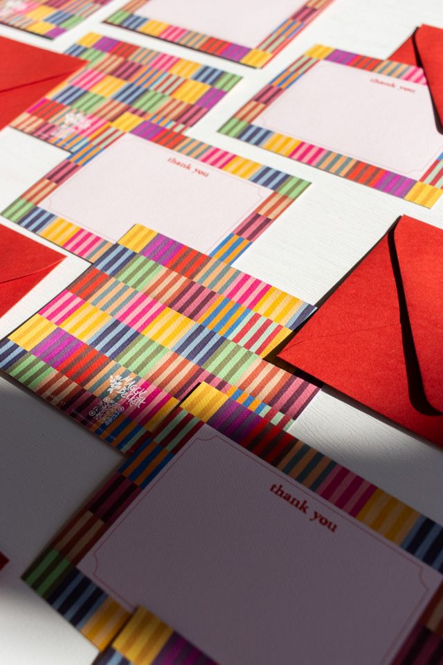 Maggie Beckett Studio Striped Thank You Notecards Boxed Set #3