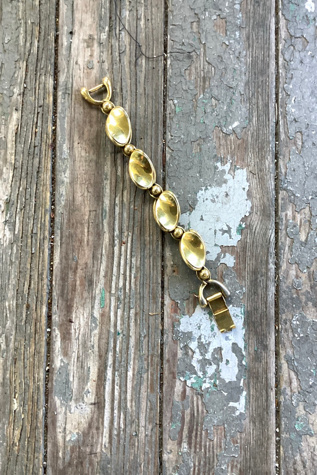 Vintage 1960s Gold Tone Chunky Link Bracelet Selected by Cherry