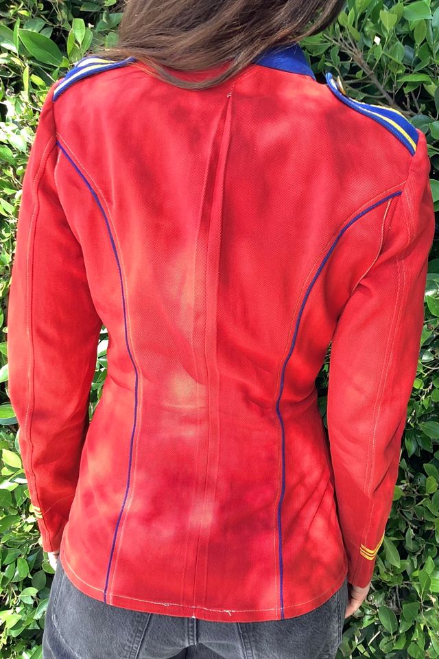 Vintage 1960s Red Military Cadet Jacket Selected by Cherry #2