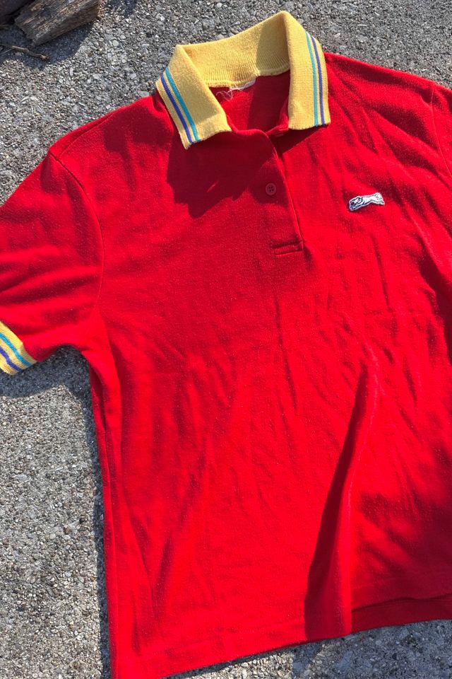 Vintage 1980s Red Polo Shirt Selected by Cherry #2