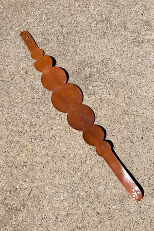 Vintage 1970s Big Leather Circular Belt Selected by Cherry