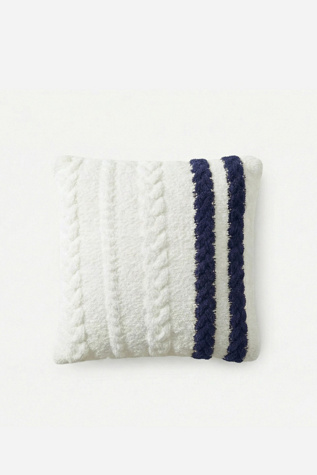 Sunday Citizen Snug Braided Two-Stripes Throw Pillow