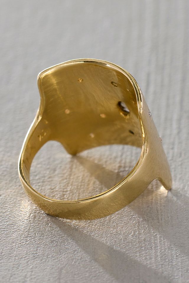 Lindsey L. Allen Diamond Encrusted Pavise Ring #1