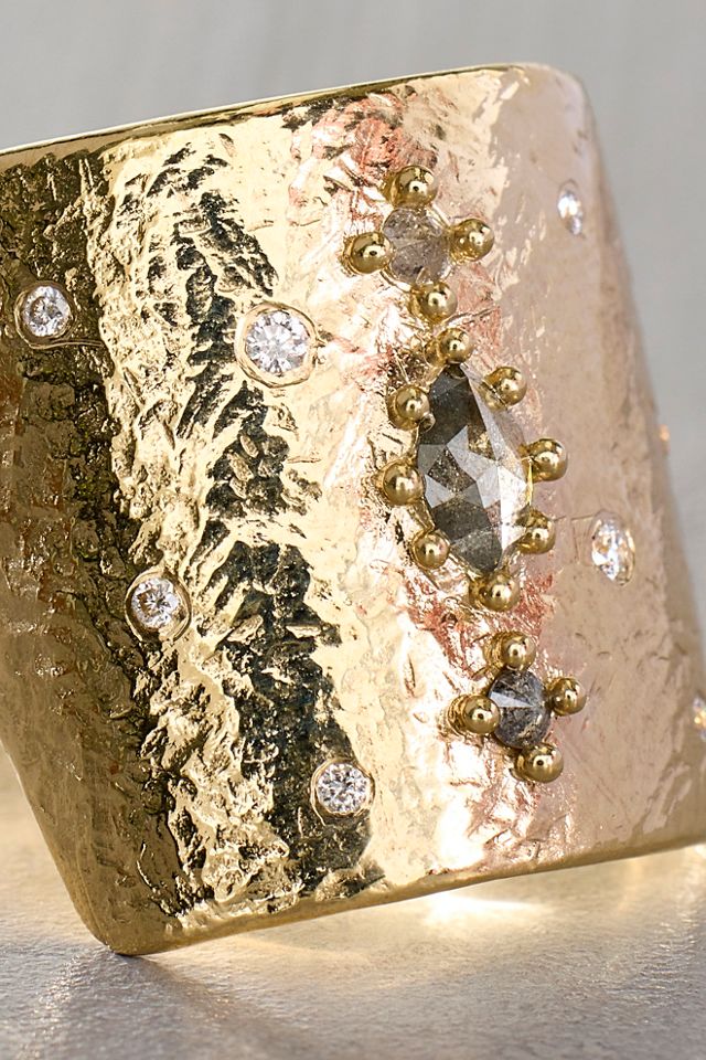 Lindsey L. Allen Diamond Encrusted Pavise Ring #2