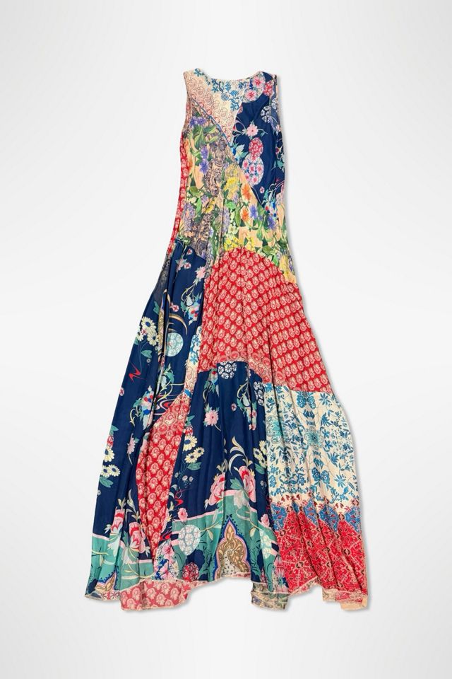 Y2K Johnny Was Patchwork Print Maxi Slip Dress Selected By Ritual Vintage #1