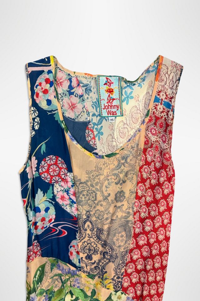 Y2K Johnny Was Patchwork Print Maxi Slip Dress Selected By Ritual Vintage #3