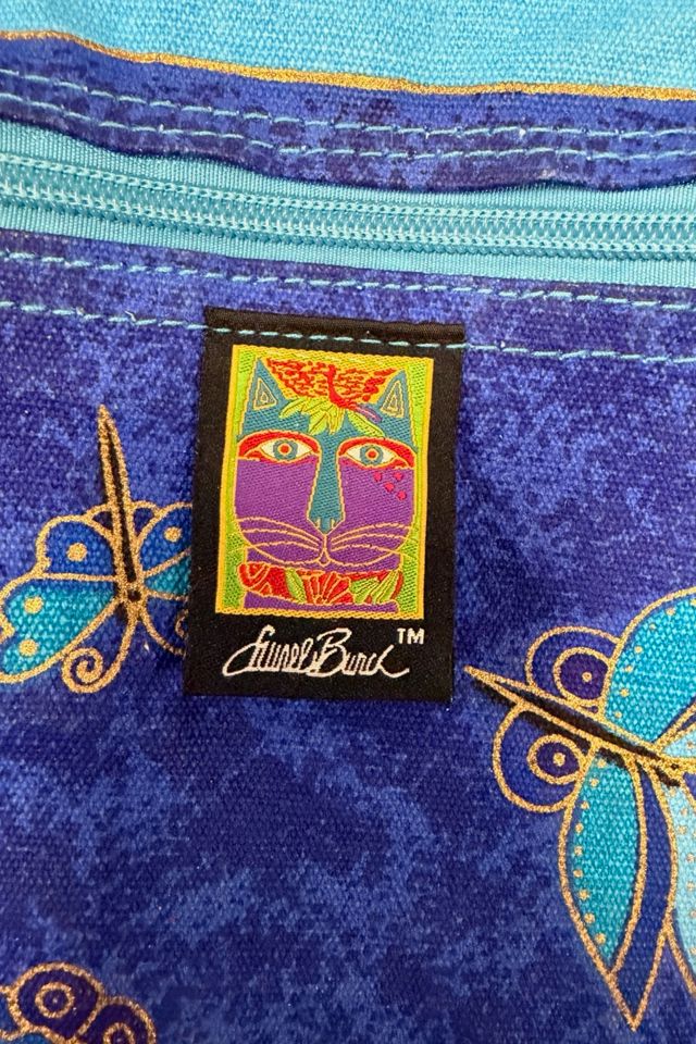 1980s Laurel Burch Cat Print Shoulder Bag Selected By Ritual Vintage #1