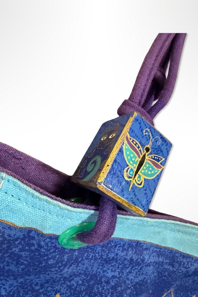 1980s Laurel Burch Cat Print Shoulder Bag Selected By Ritual Vintage #2