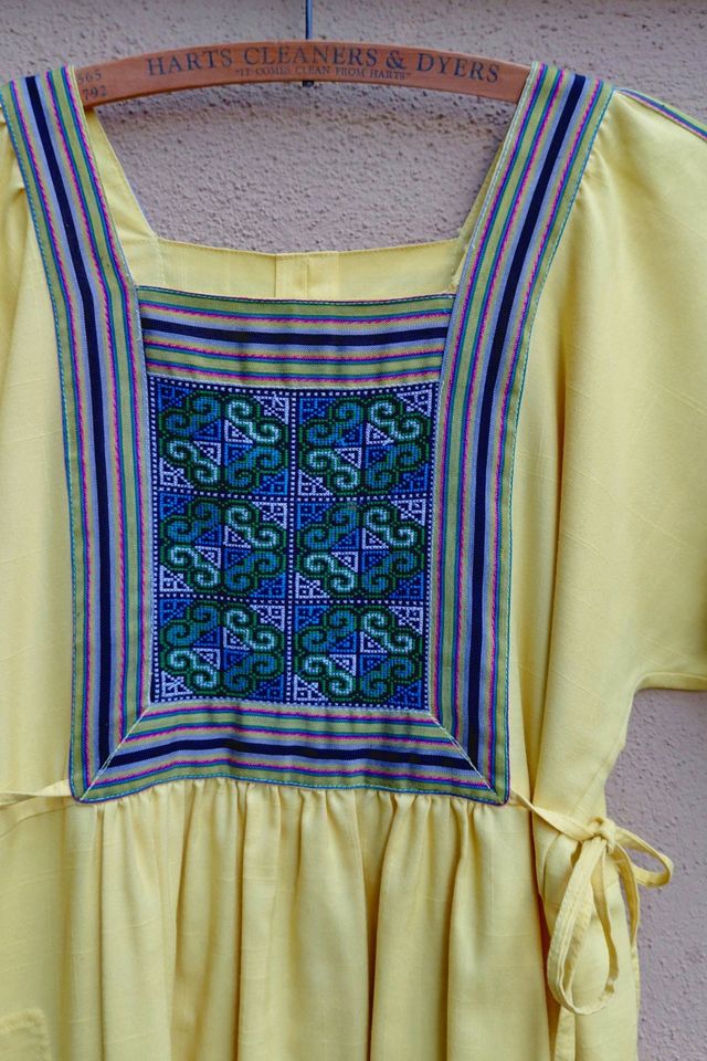 Vintage Hand Embroidered Smock Dress Selected by Garbage Soup #3