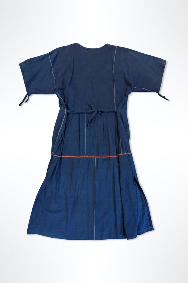 1980s Indigo Embroidered Caftan Dress Selected By Ritual Vintage #1