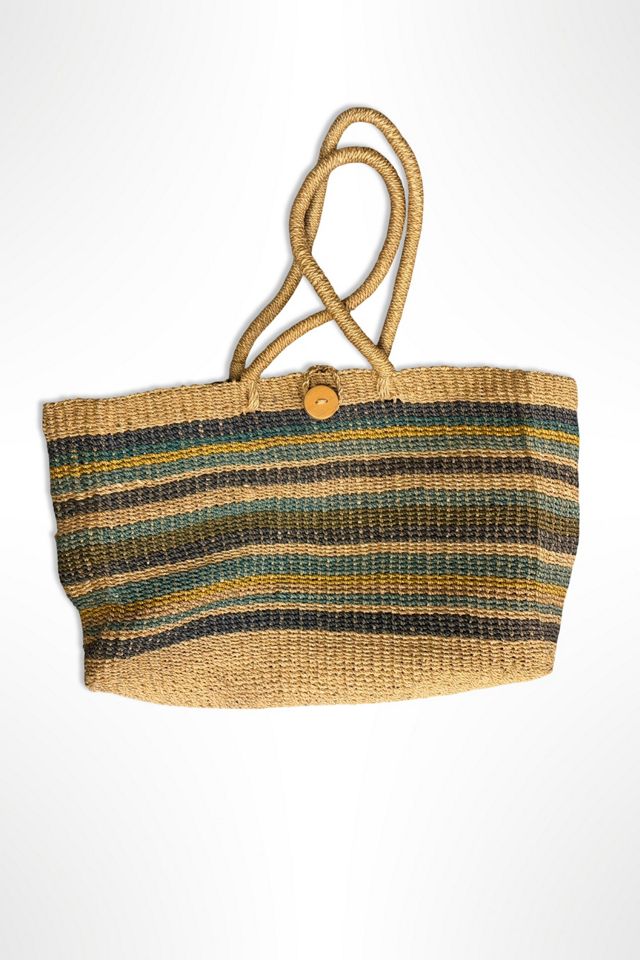 1980s Oversized Raffia Beach Tote Selected By Ritual Vintage #3